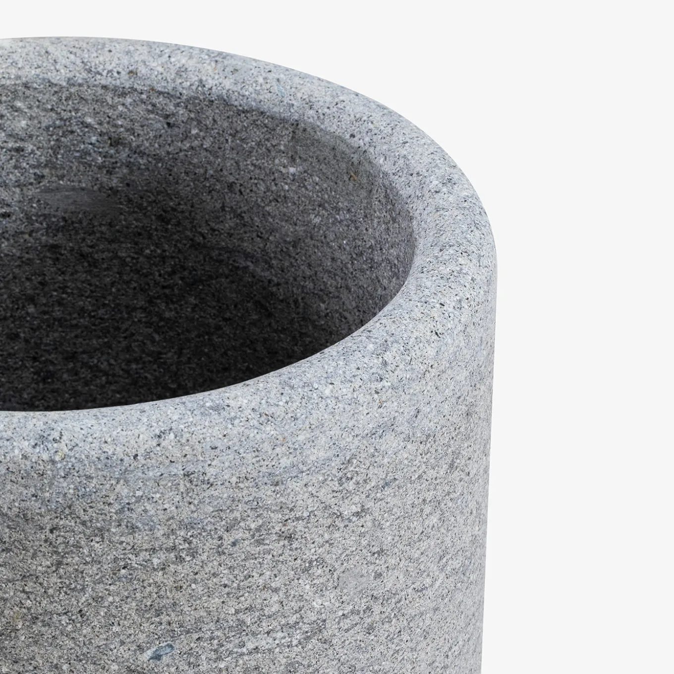 Lapis gray Peperino stone Vase Holder