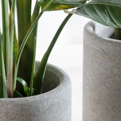 Lapis gray Peperino stone Vase Holder