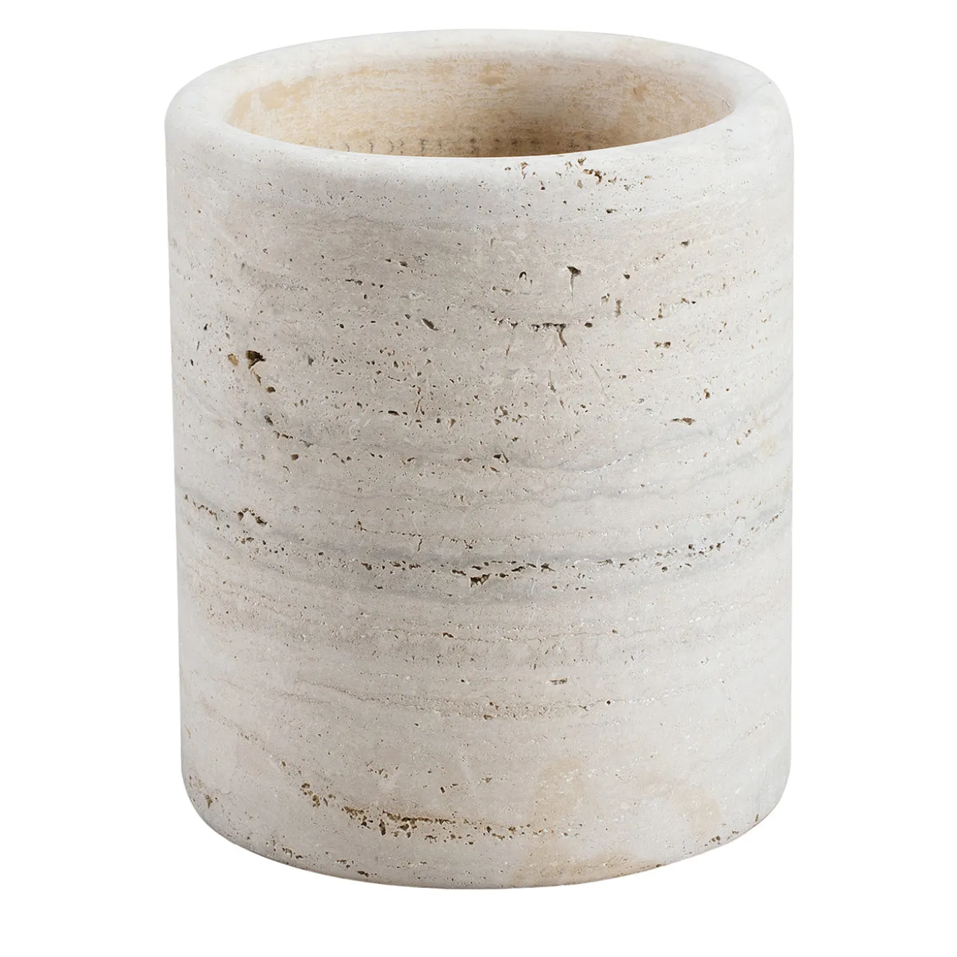 Lapis Travertine Vase Holder
