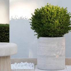 Lapis Travertine Vase Holder