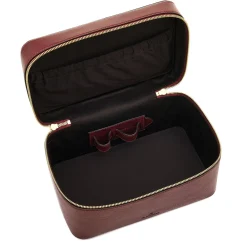 Large Amarena Leather Beauty Case