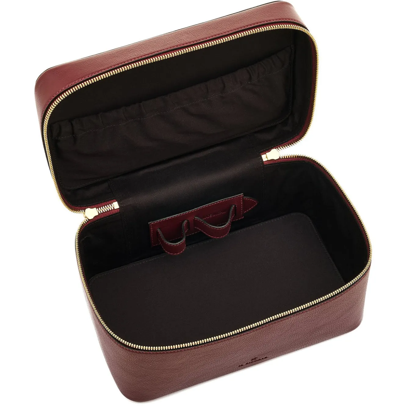 Large Amarena Leather Beauty Case