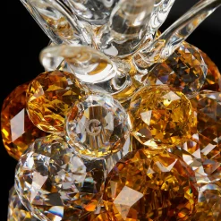 Large Amber Glass Pineapple