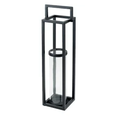 Large Black Floor Lantern