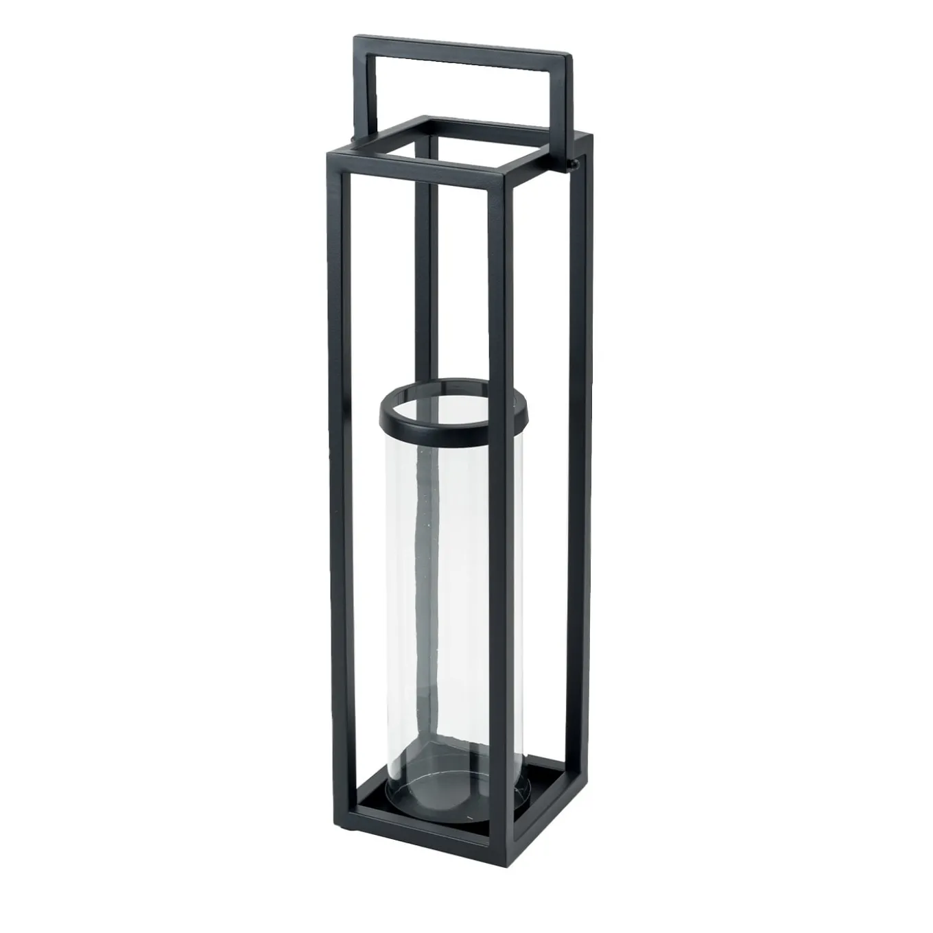 Large Black Floor Lantern