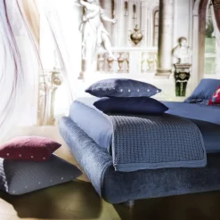 Large Denim Cashmere Blanket