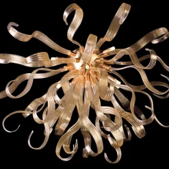 Large Gold Ducale Ceiling Light