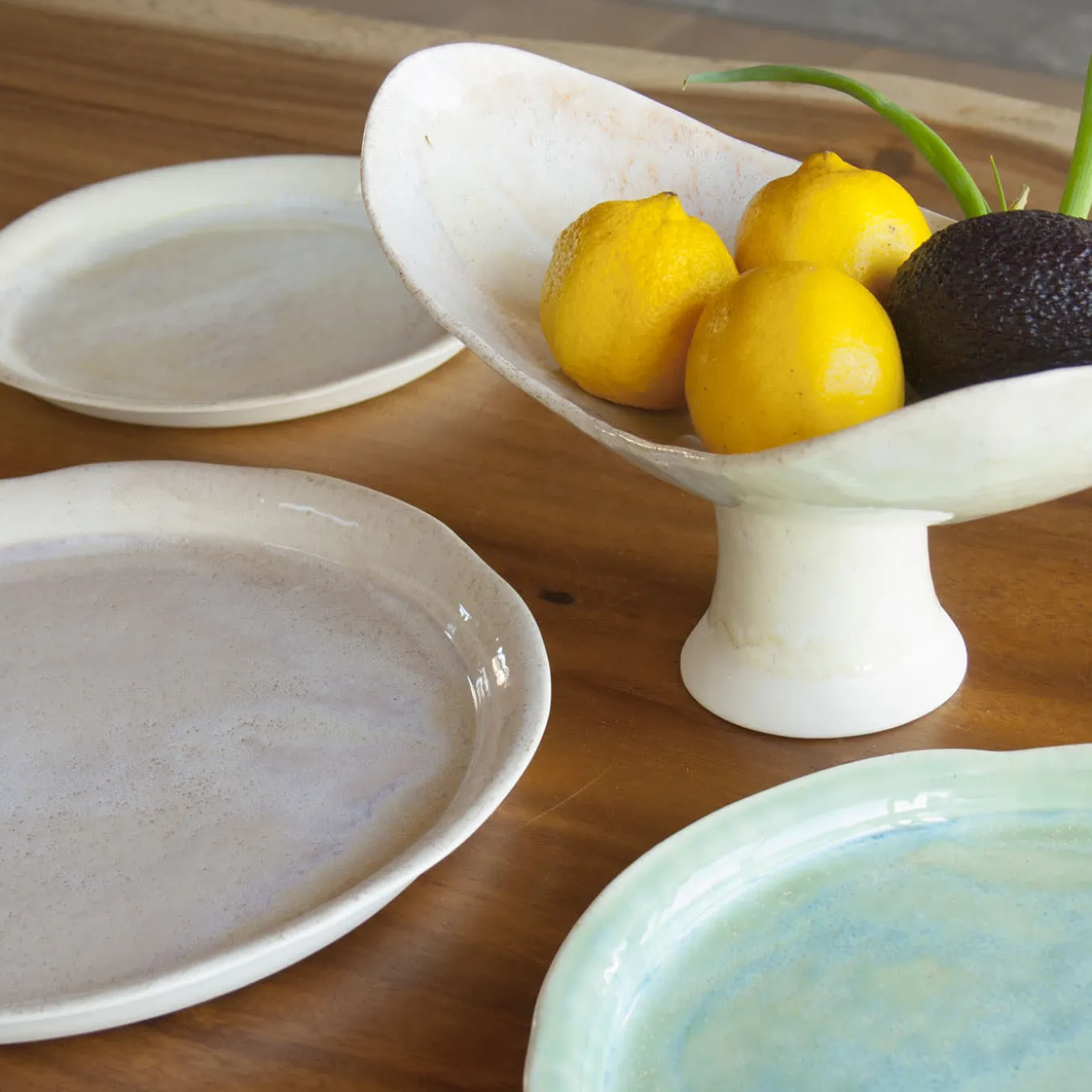 Large Mediterranea Hazed Lavender Porcelain Plate