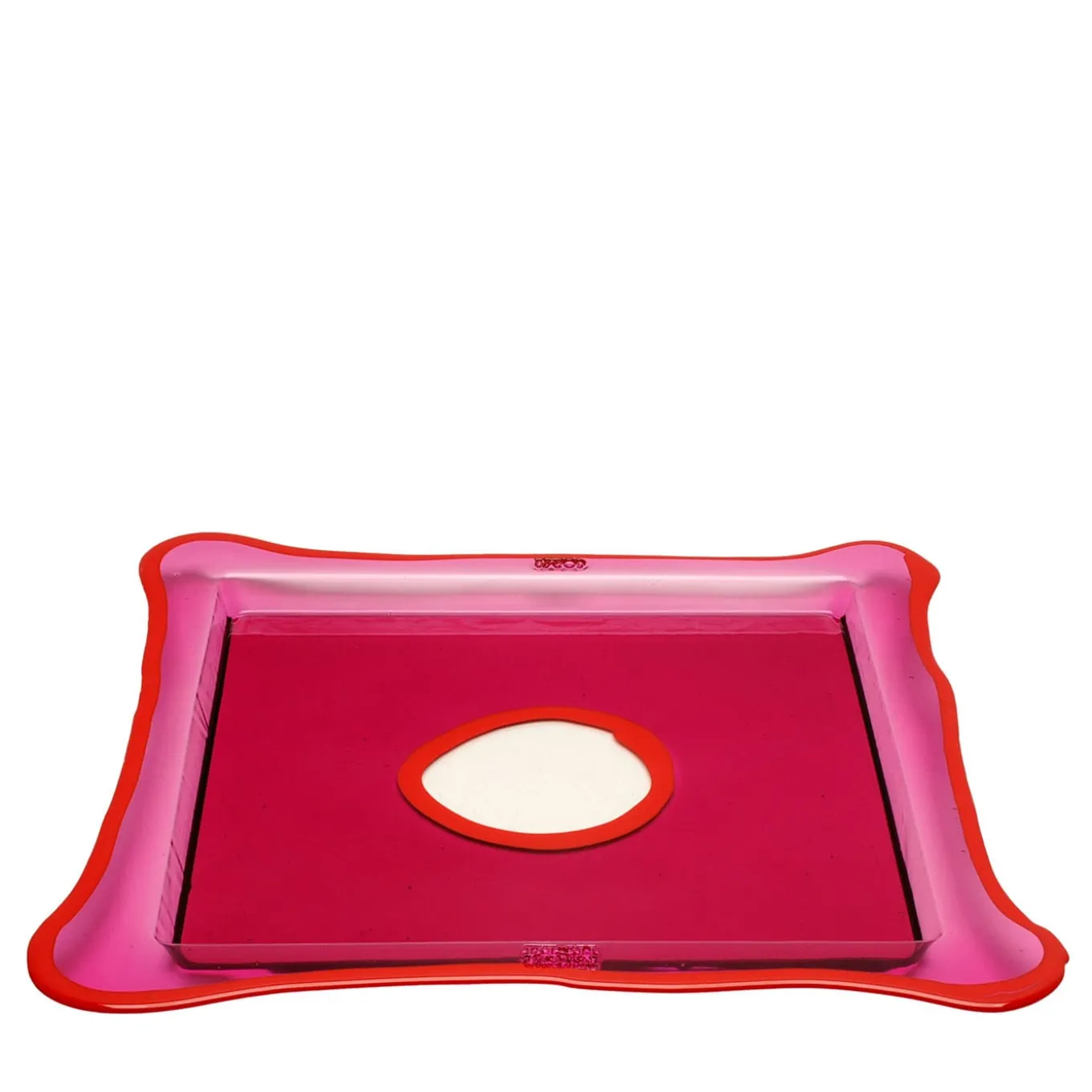 Large Pink Square Try Vide Poches By Gaetano Pesce