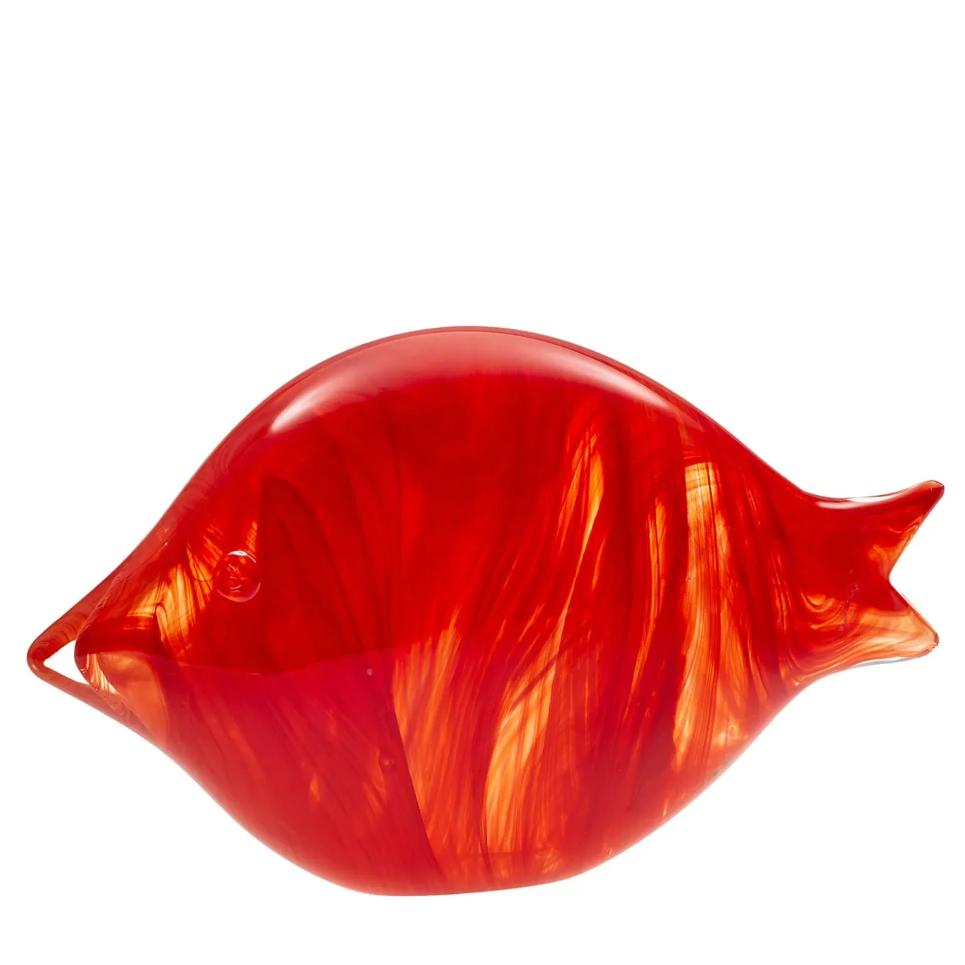 Large Red Murano Glass Stylized Fish