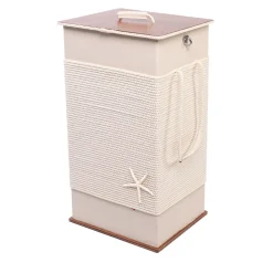 Large Squared Cream Basket