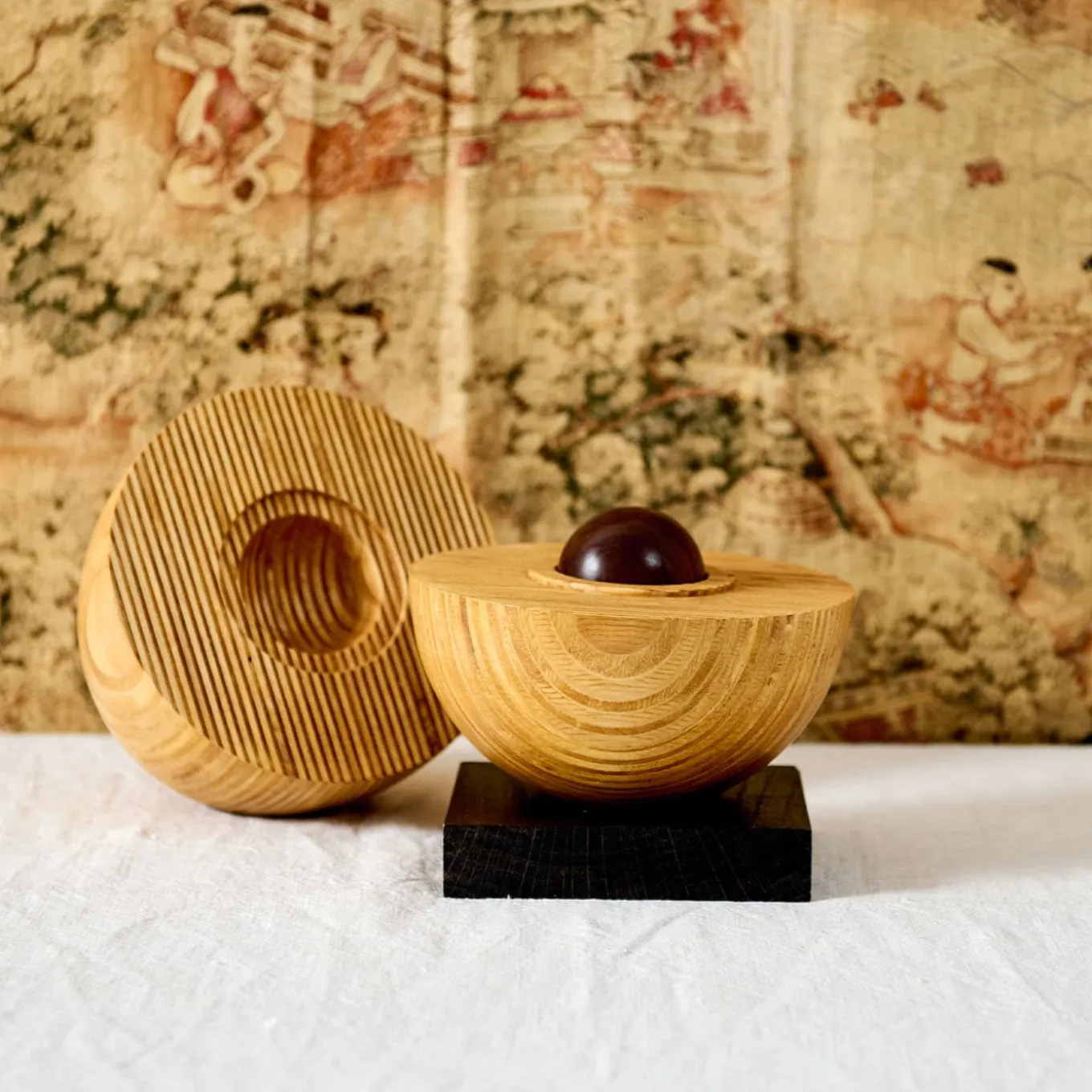 Large Uovo limited edition wood decorative object #12