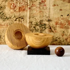 Large Uovo limited edition wood decorative object #12