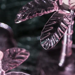 Las Palmas Large Pink Blown Glass Candle Holder