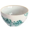 Las Palmas Porcelain Bowl With Blue Palm #4