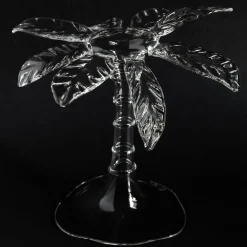 Las Palmas Transparent Blown Glass Dessert Stand