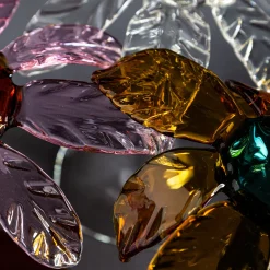 Las Palmas Transparent Blown Glass Dessert Stand