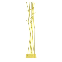 LATVA Yellow Steel Standing Coat Rack