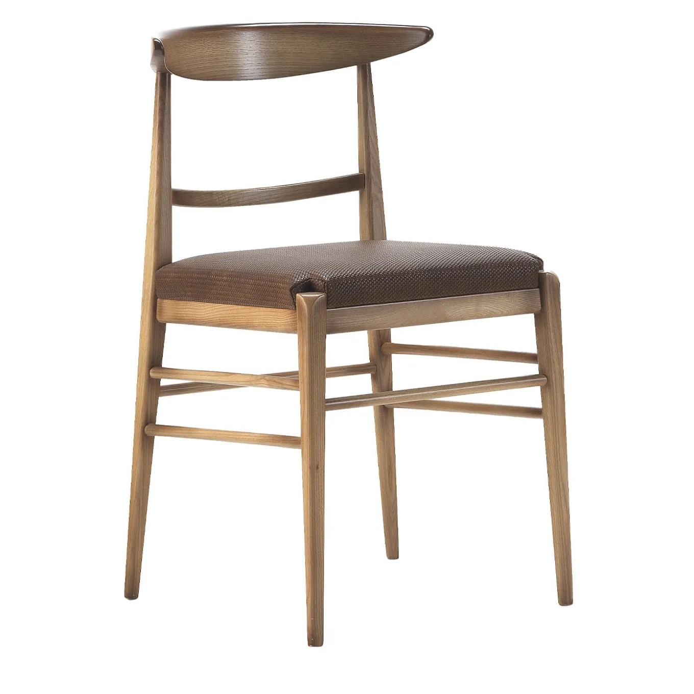 Laura Walnut & Brown Chair