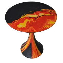 Lava Resin Sculptural Side Table