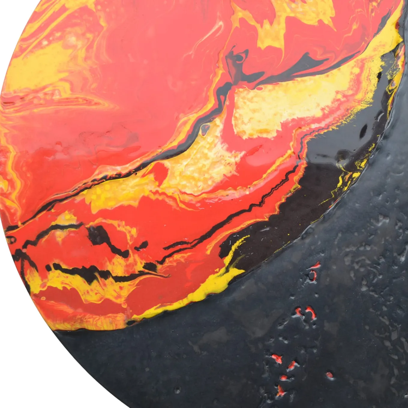 Lava Resin Sculptural Side Table