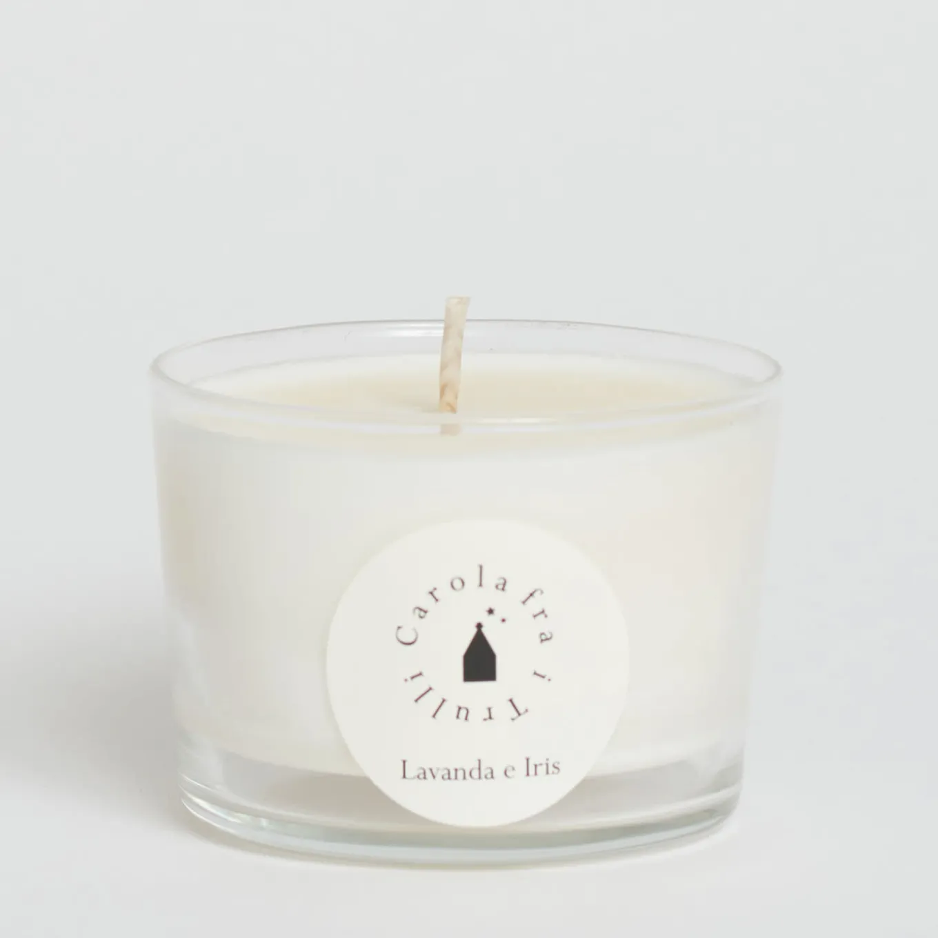 Lavender & Iris Scented Candle with Ceramic Lid