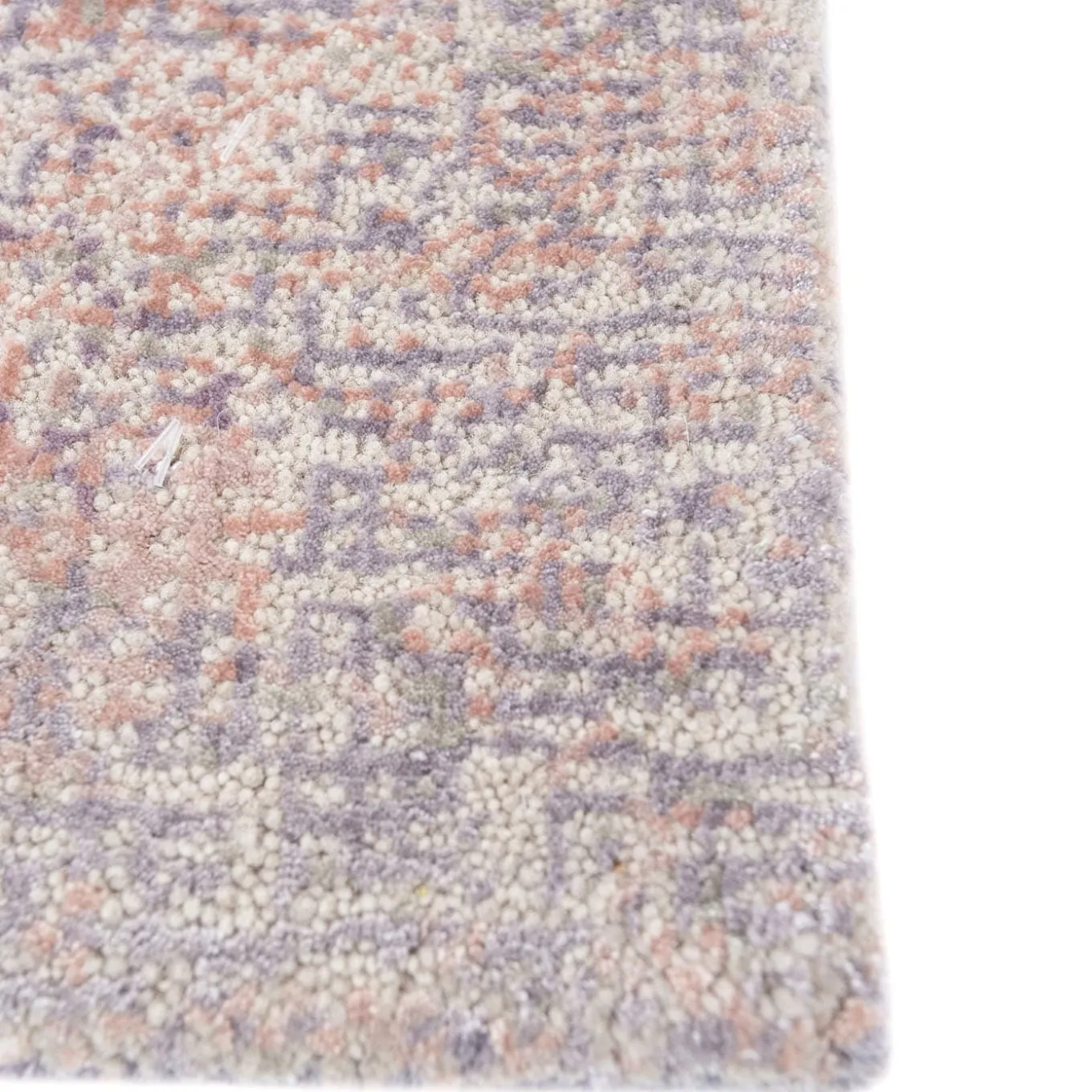 Lavender Haze & Silver Pink Hand-Knotted Rug