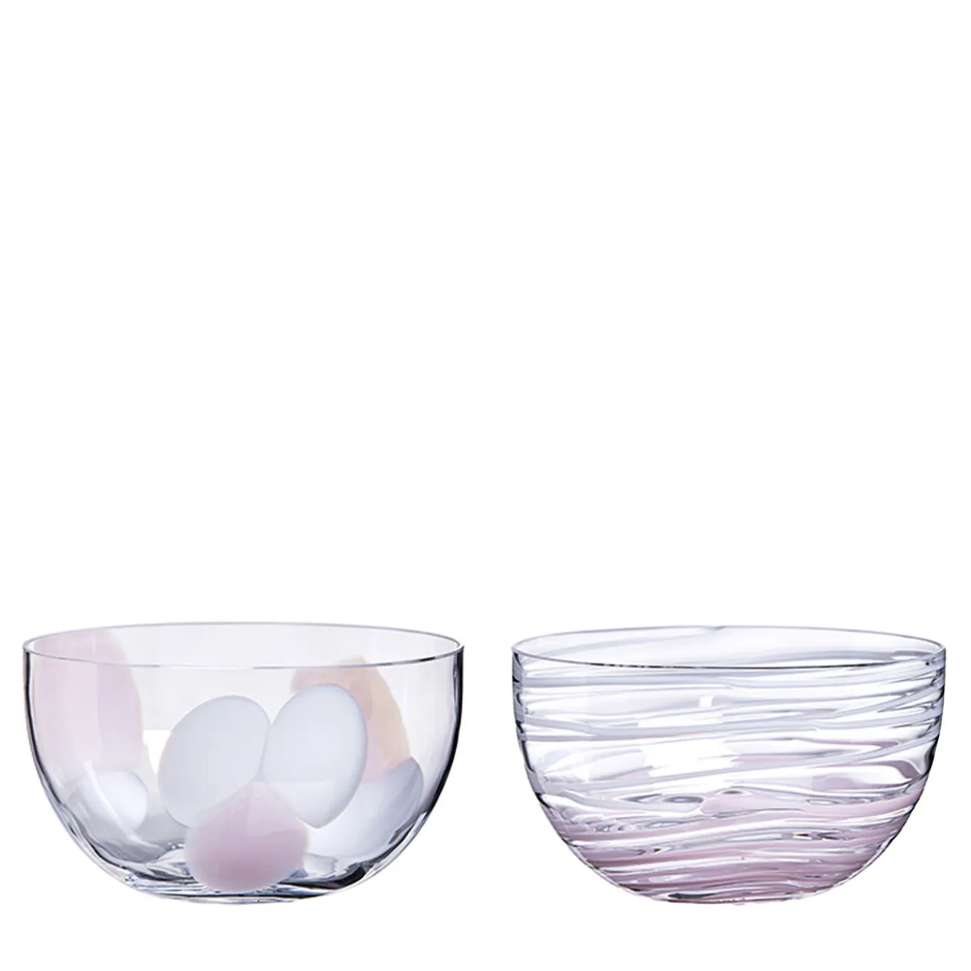 Le Diverse Set of 2 Pink Bowls
