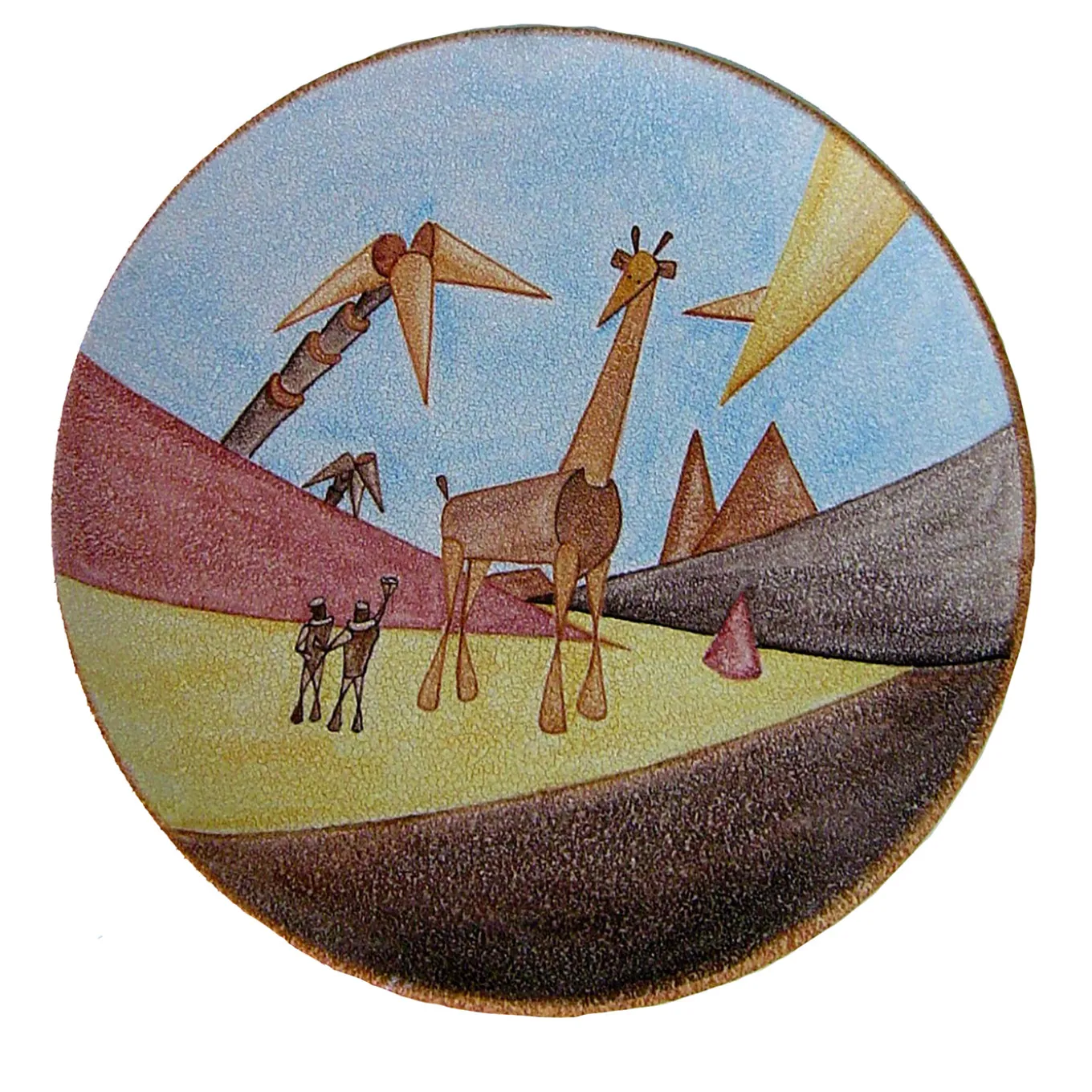 Le Giraffe Ceramic Decorative Plate