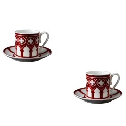 Le Loze dei Bei Palassi Set of 2 Coffee Cups with Saucers