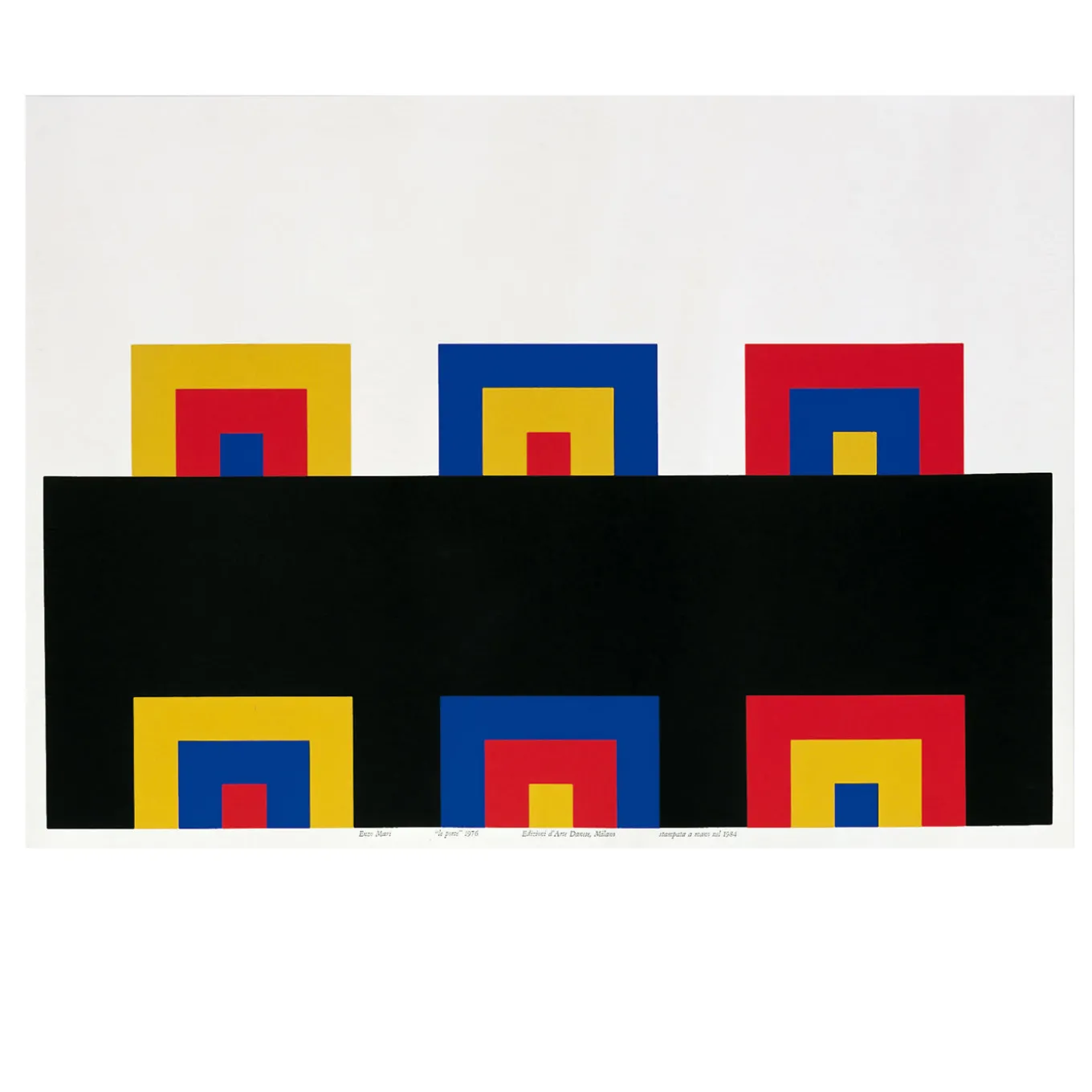 Le Porte Silkscreen Print by Enzo Mari