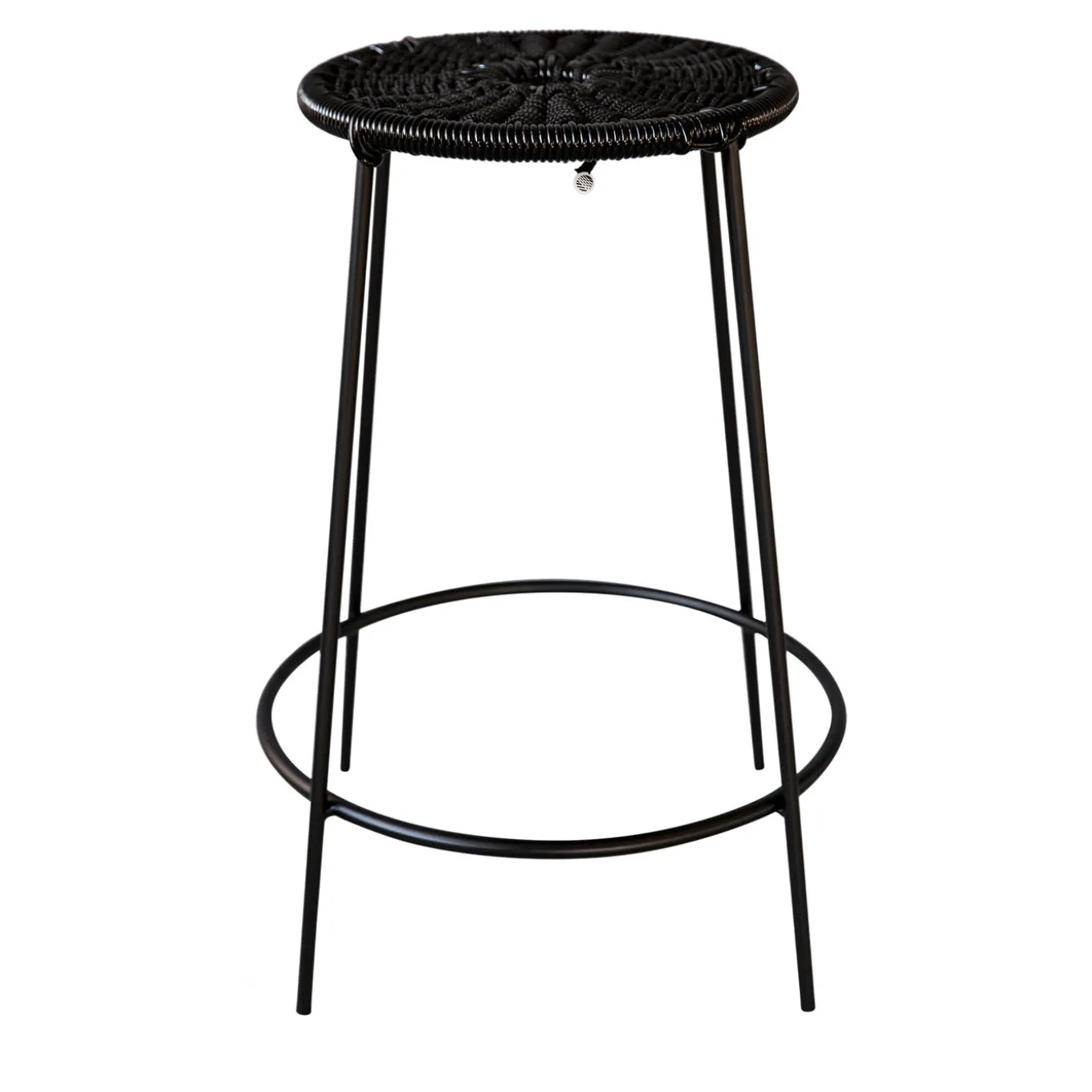 Le Rossette Medium Black Stool