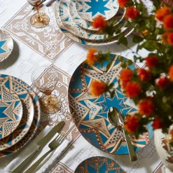 Le Volte Celesti porcelain oval Platter with tarchitectures