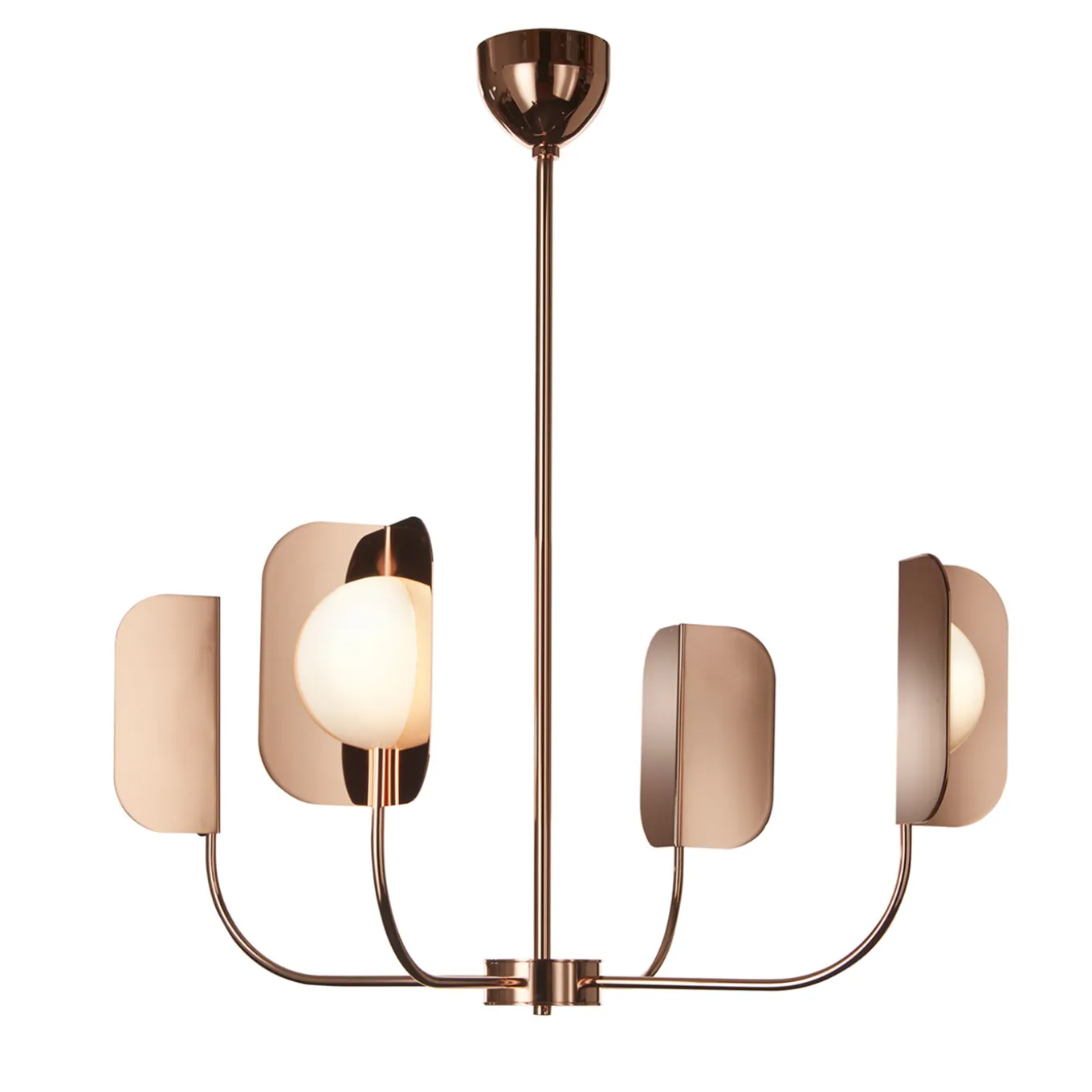 Leaf 4 Lights Chandelier by Matteo Zorzenoni