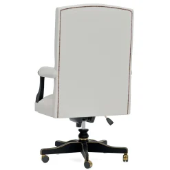 Leather and Wood Swivel Office Chair from Studio Privè Collection