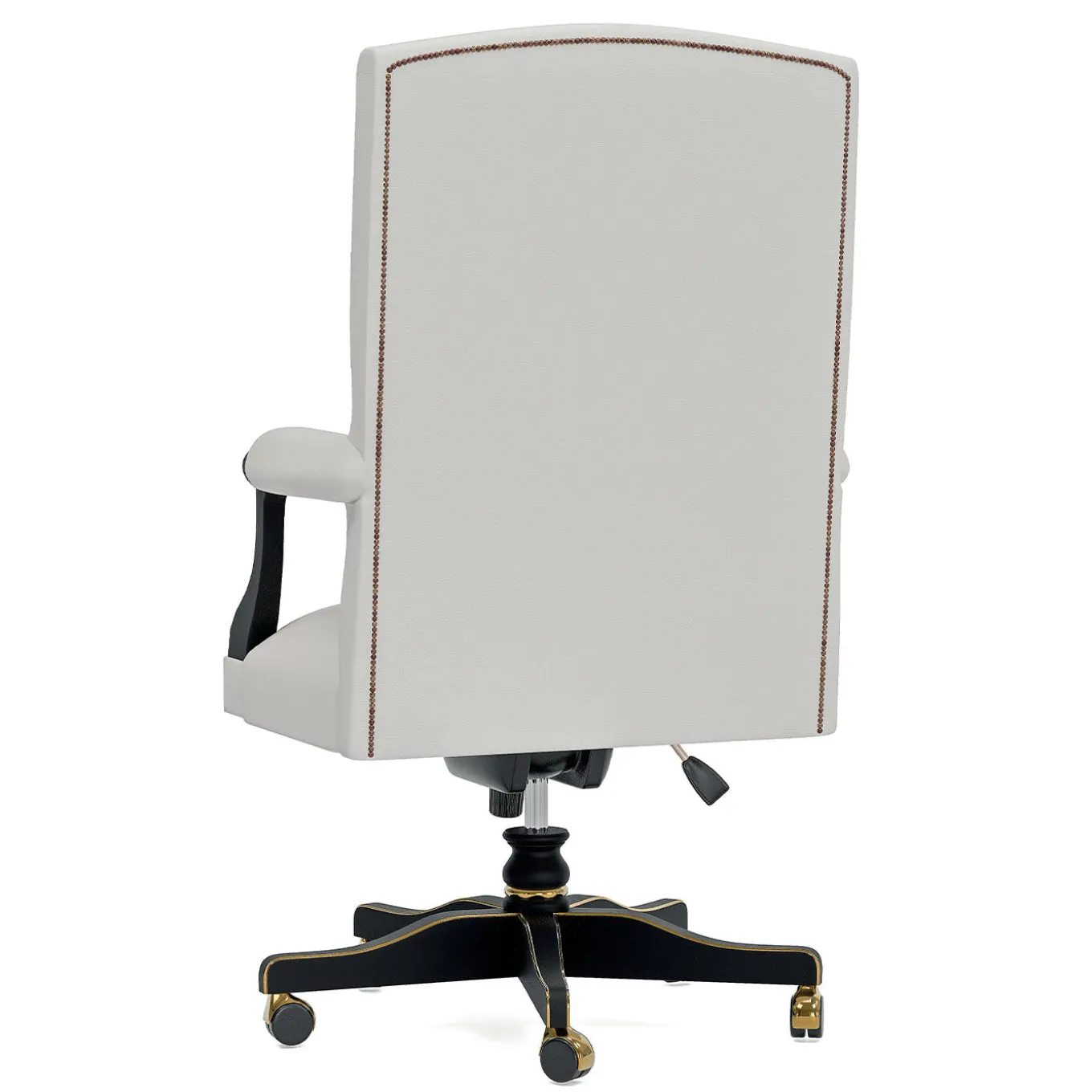 Leather and Wood Swivel Office Chair from Studio Privè Collection