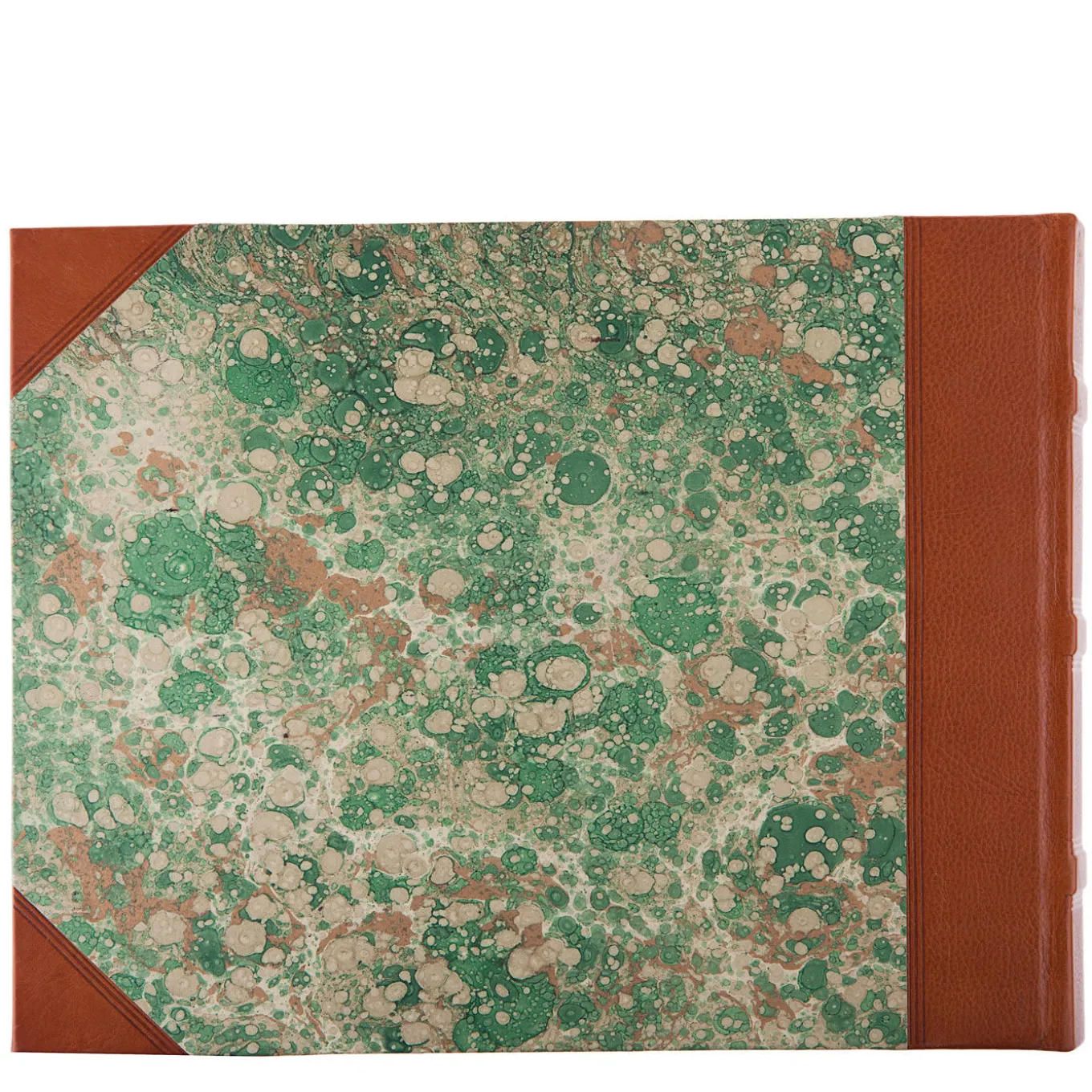 Leather Green Landscape Photo Album