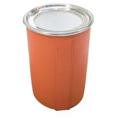 Leather Wine Cooler in Orange