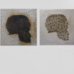 Leaves & Skull Painting