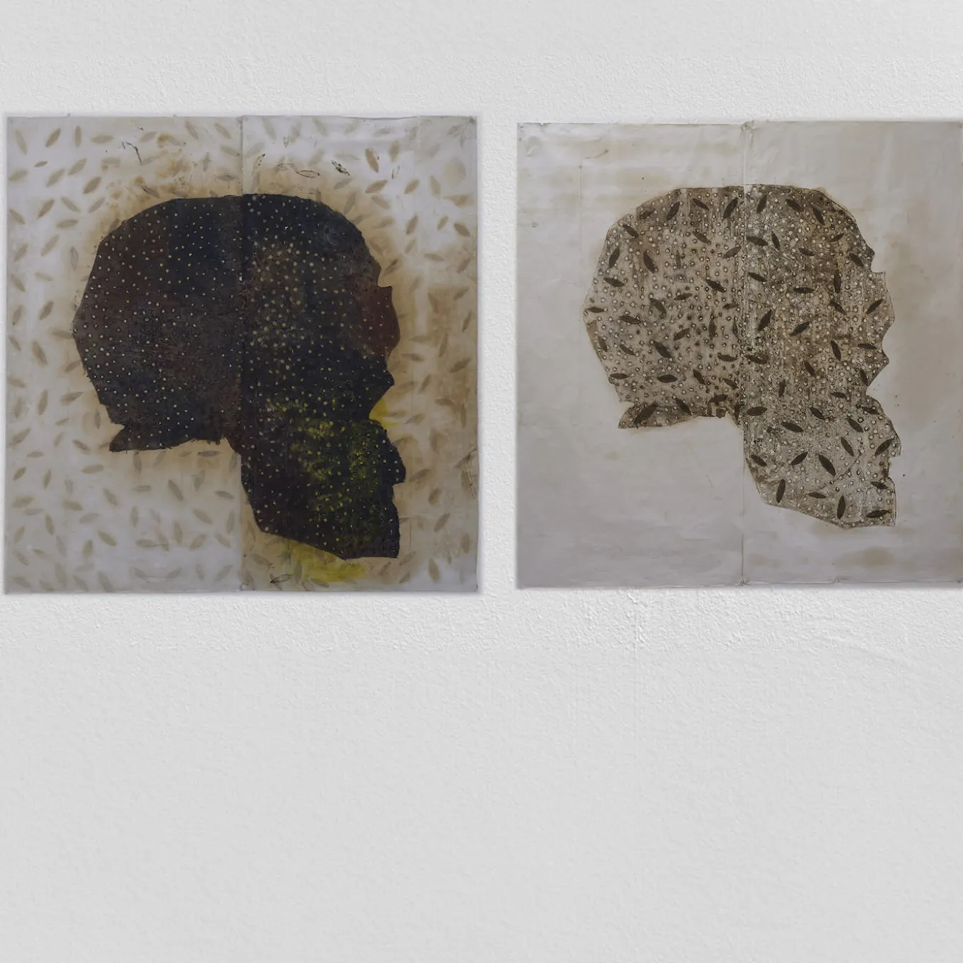 Leaves & Skull Painting