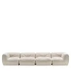 Leisure 4-Seater White Sofa by Lorenza Bozzoli