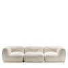 Leisure 3-Seater White Sofa by Lorenza Bozzoli