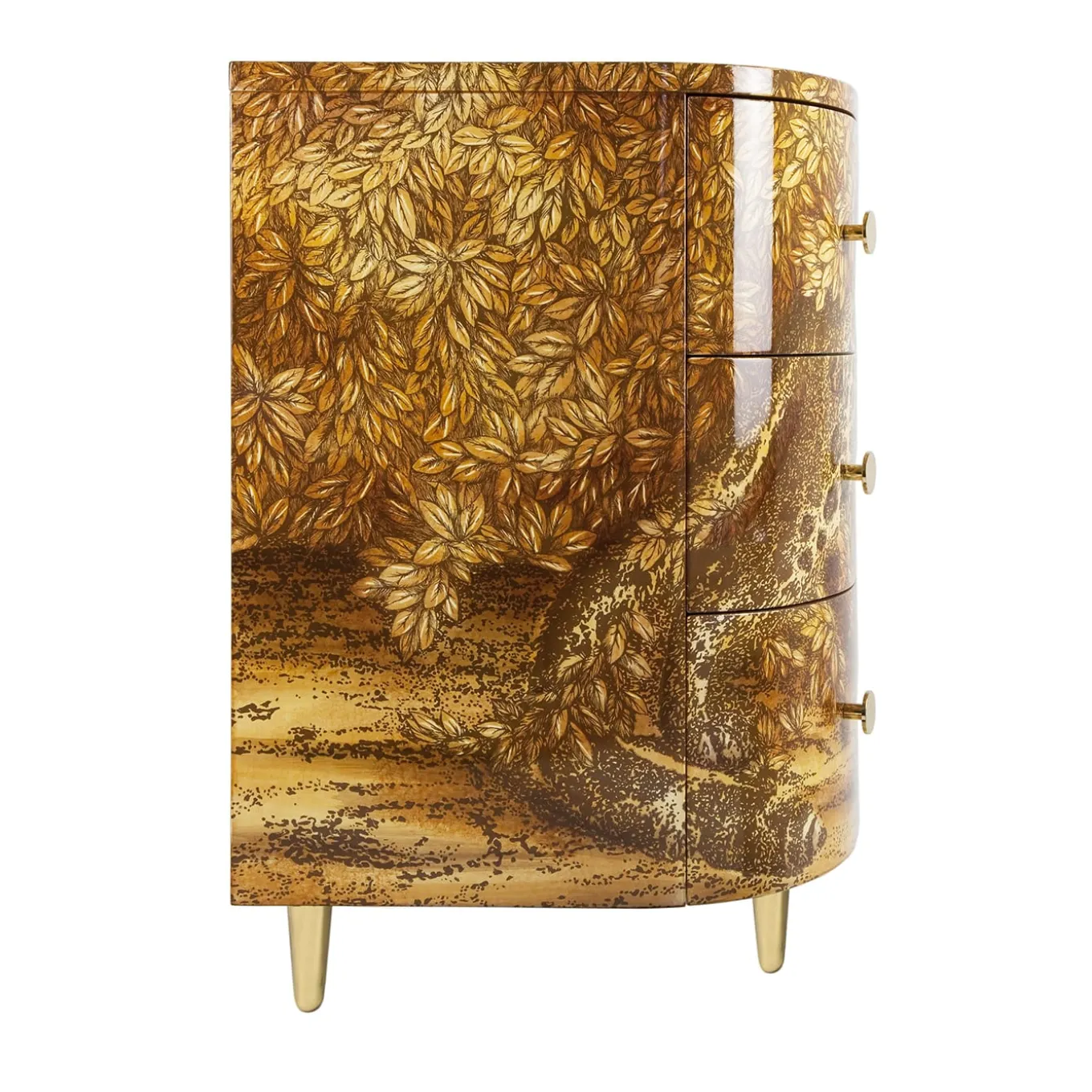 Leopardo Curved Chest of Drawers