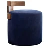 Levante Blue T-Pouf by Massimo Castagna