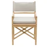 Lia Rattan Dining Chair with Armrests