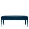 LIBELLULA ECO Midnight Blue Velvet Bench