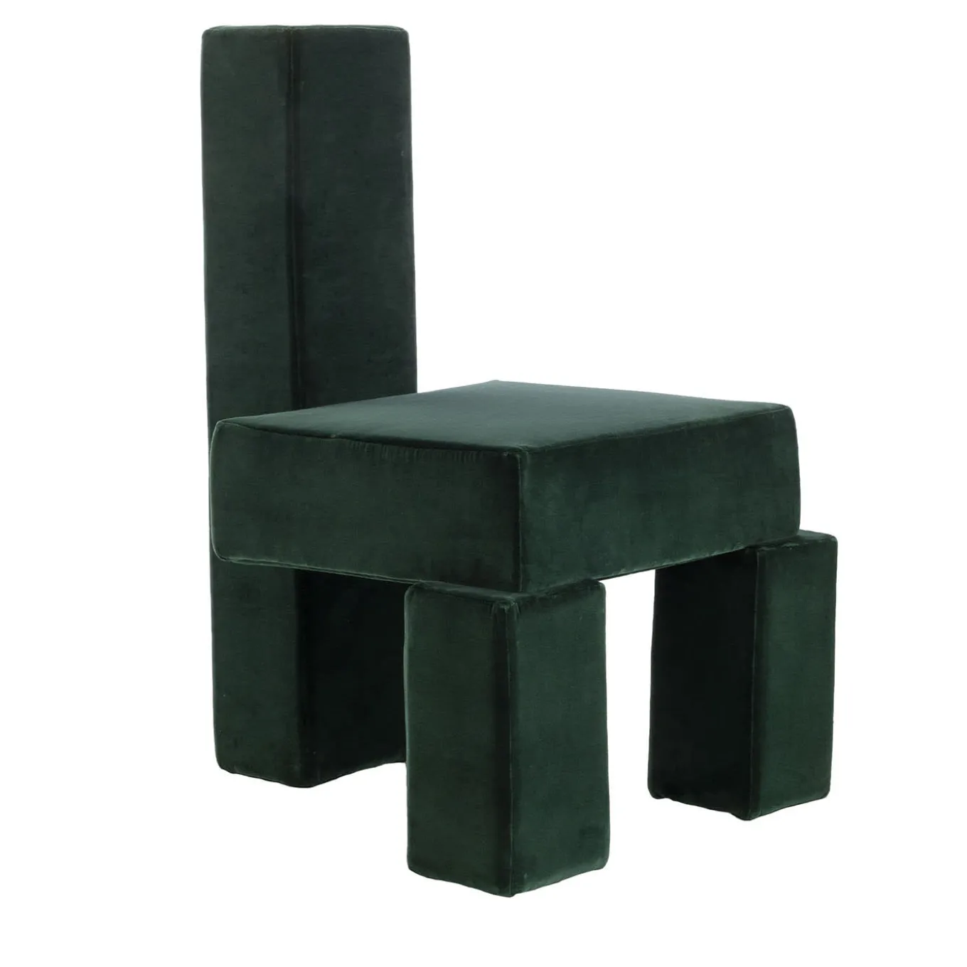 Licitra Green Pierre Frey Mohair Lounge Chair