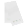LIFE White & Green Tones Linen Towel