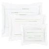 LIFE White & Green Tones US Standard Sham