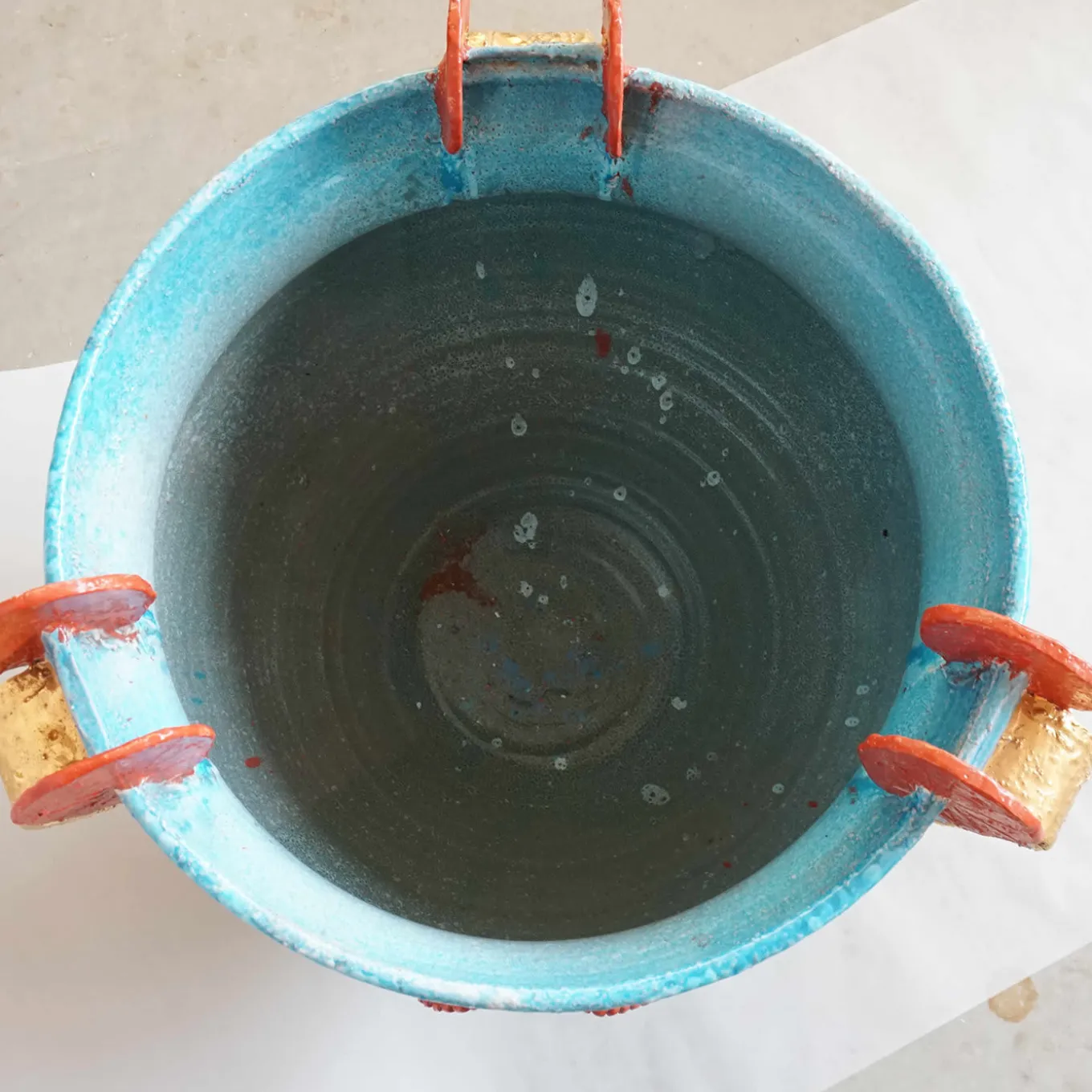 Light Blue Etruscan Vase